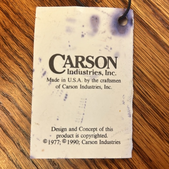 NWT Merry Christmas with Santas Sleigh Pewter Wind Chimes by Carson Industies - Picture 8 of 8